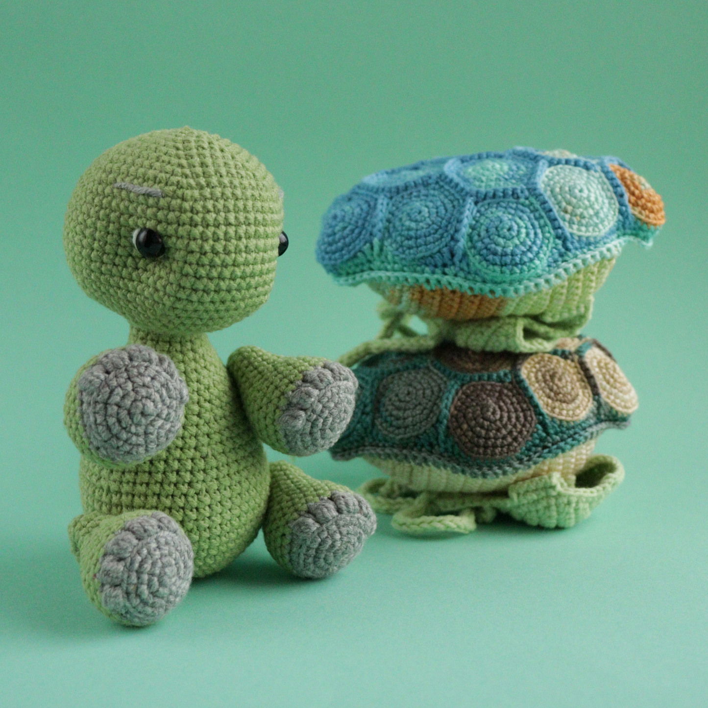 Turtle with removable shell crochet pattern - photo 11