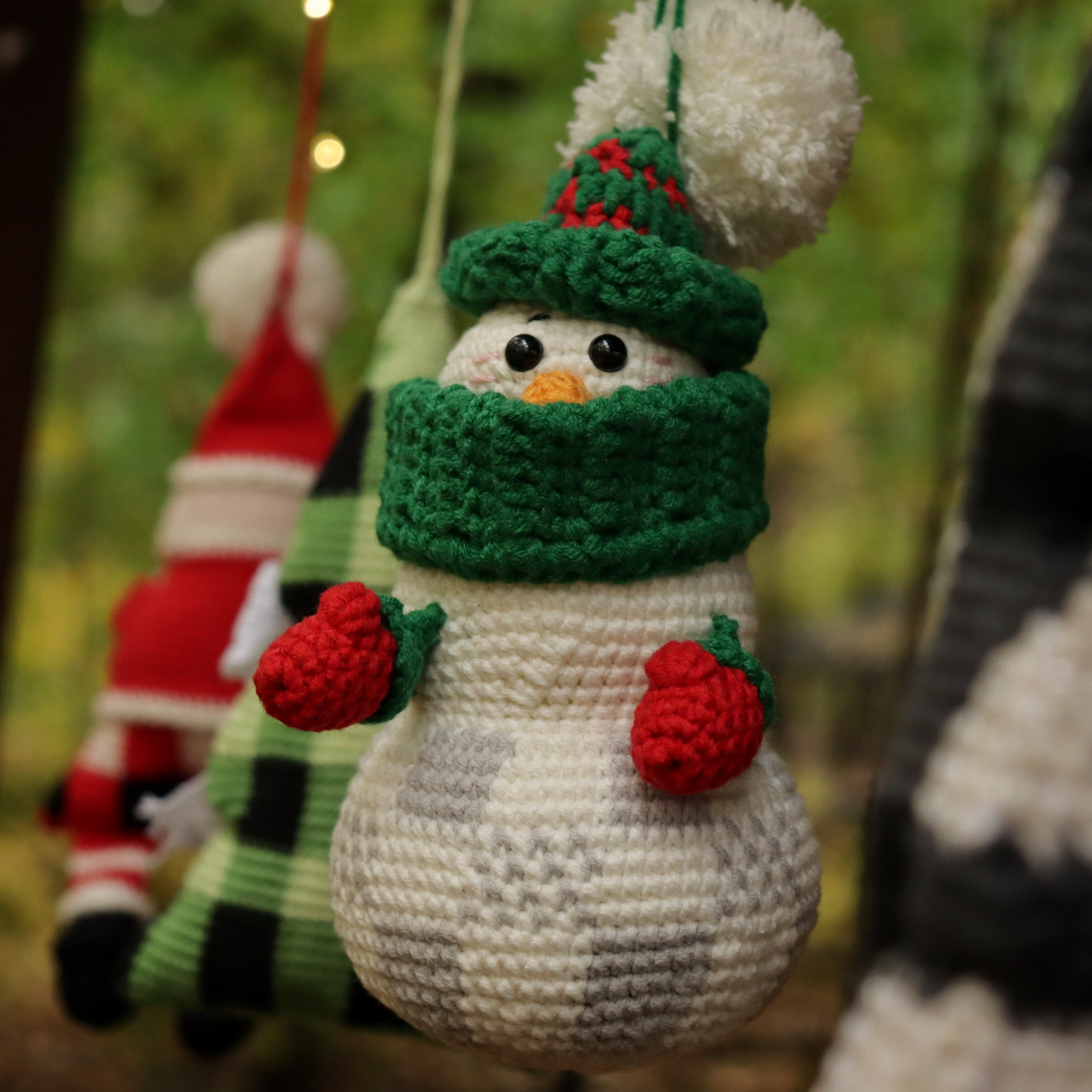 The Christmas tree, Santa and Snowman crochet patterns