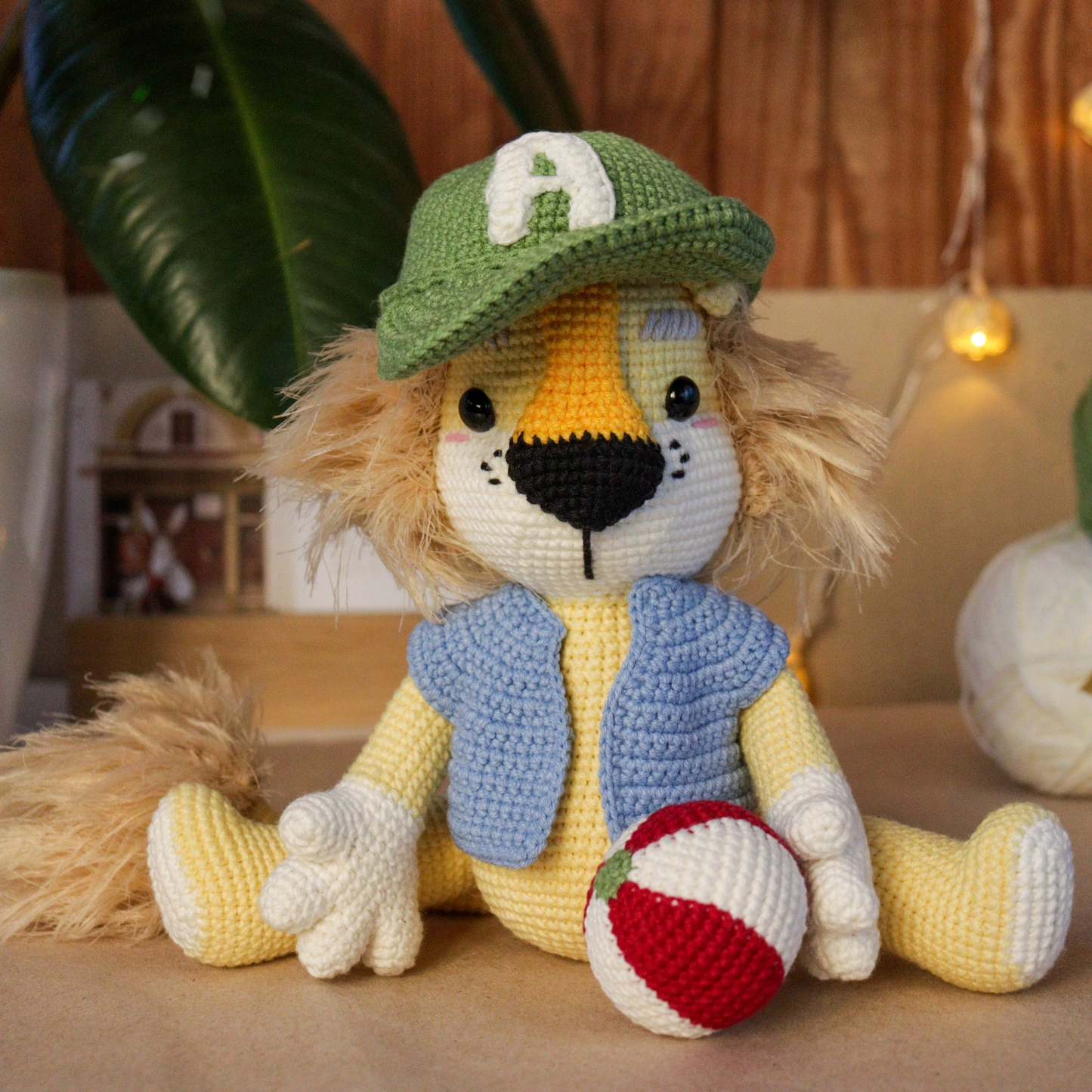 Lion crochet pattern, animal crossing crochet