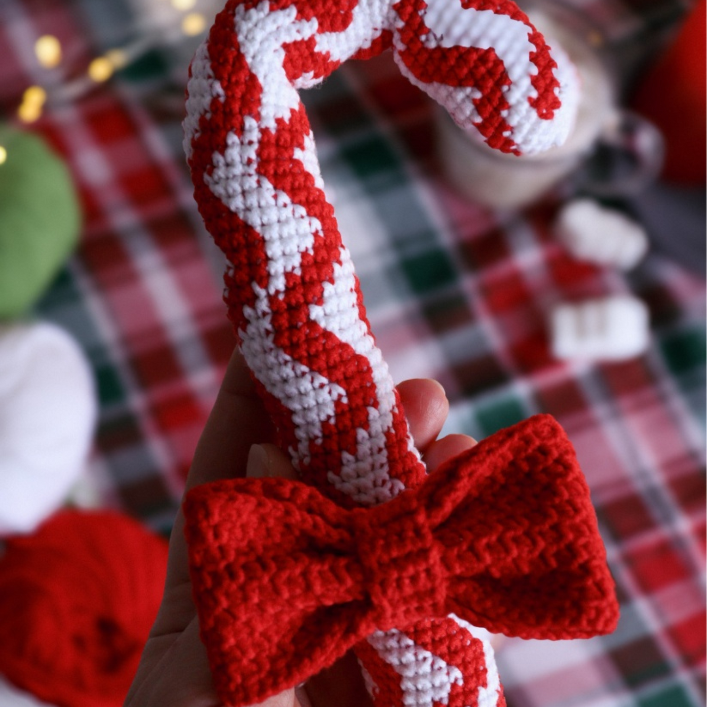 Crochet candy cane pattern