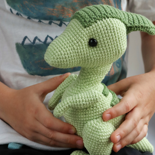 Candy the parasaurolophus dinosaur crochet pattern - photo 1