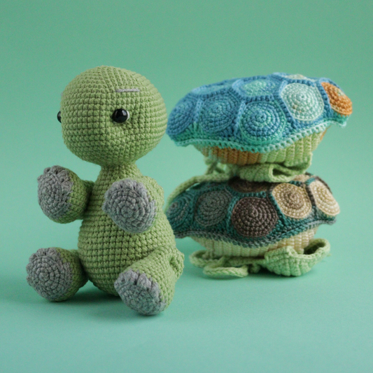 Turtle with removable shell crochet pattern - photo 1
