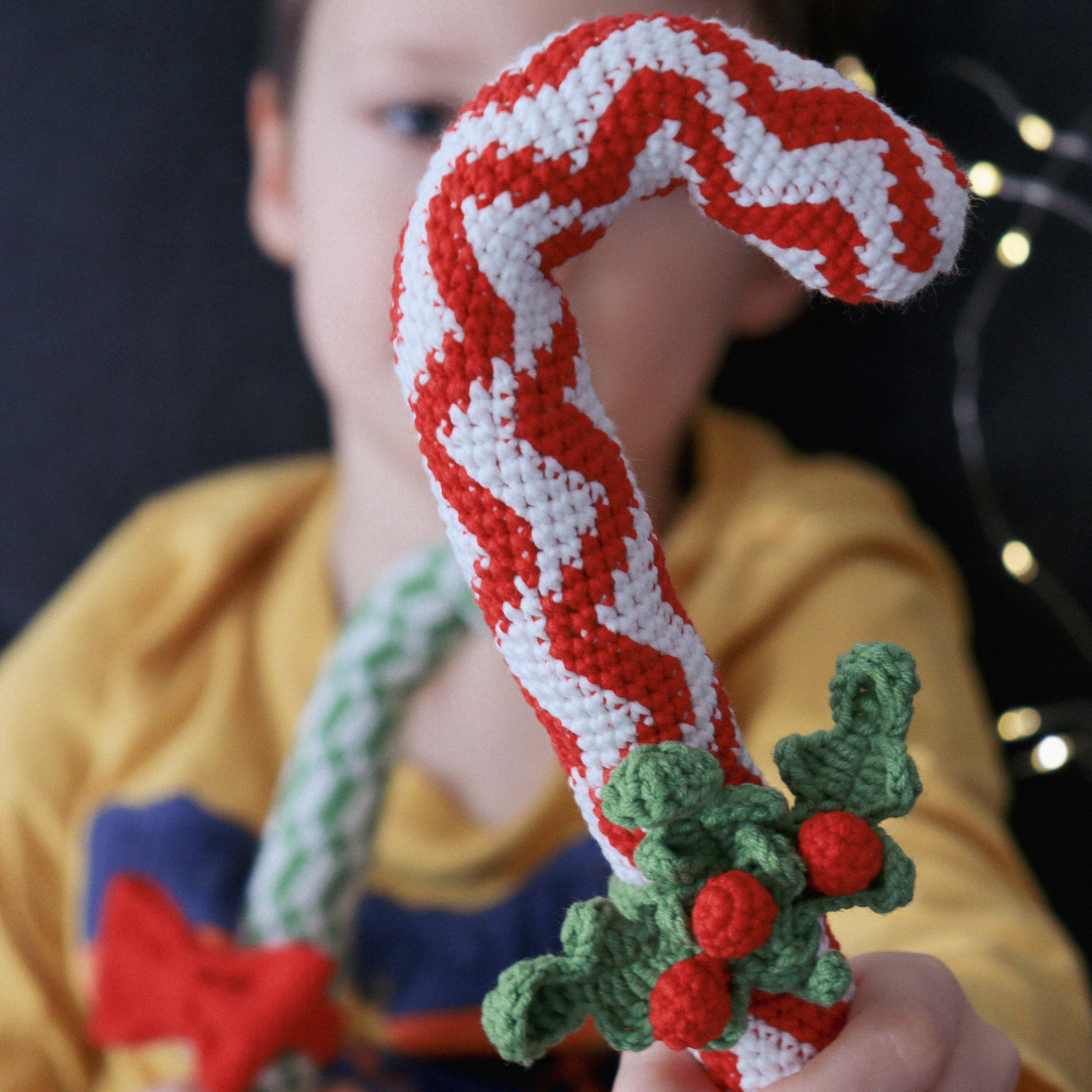 Crochet Christmas candy cane pattern