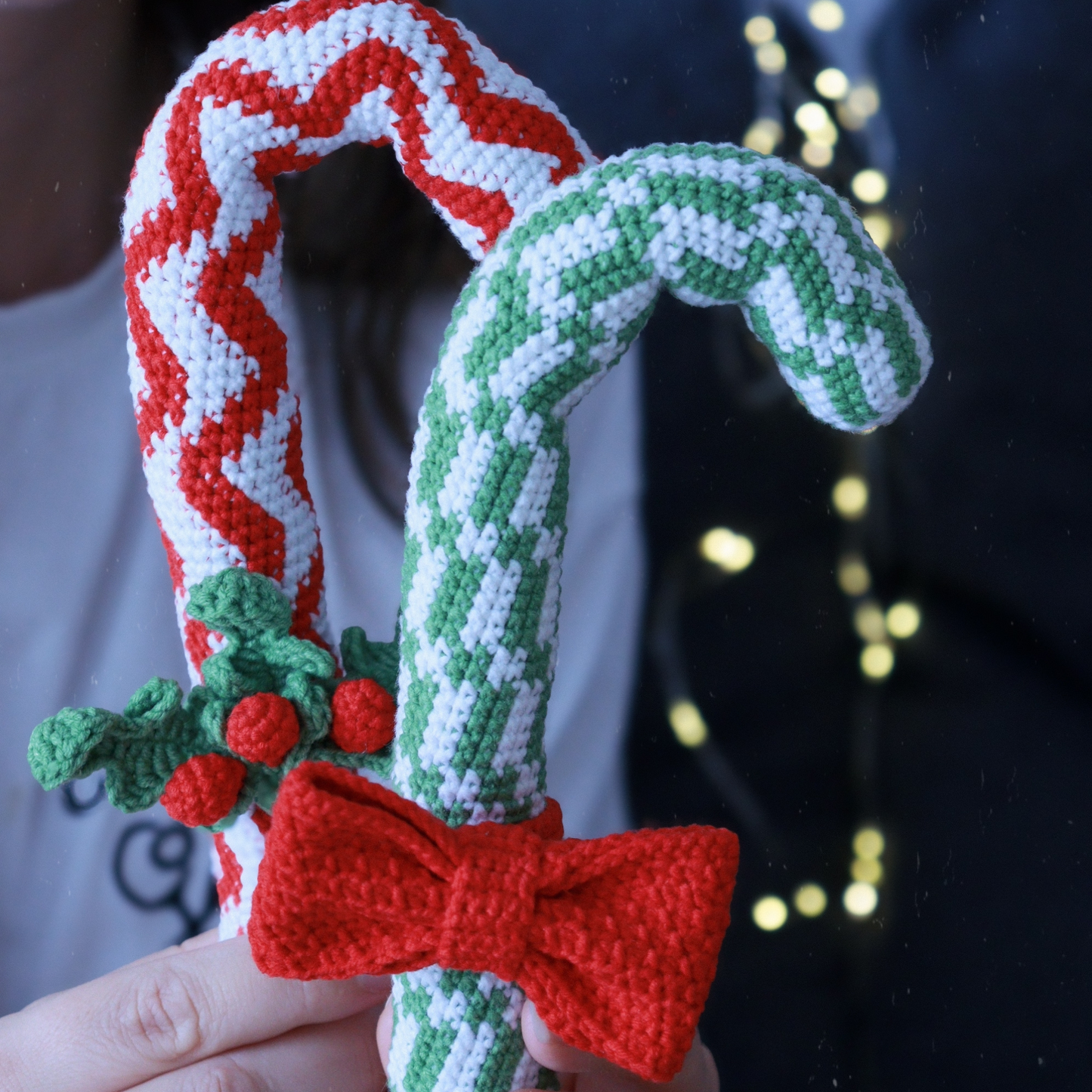 Crochet Christmas candy cane pattern