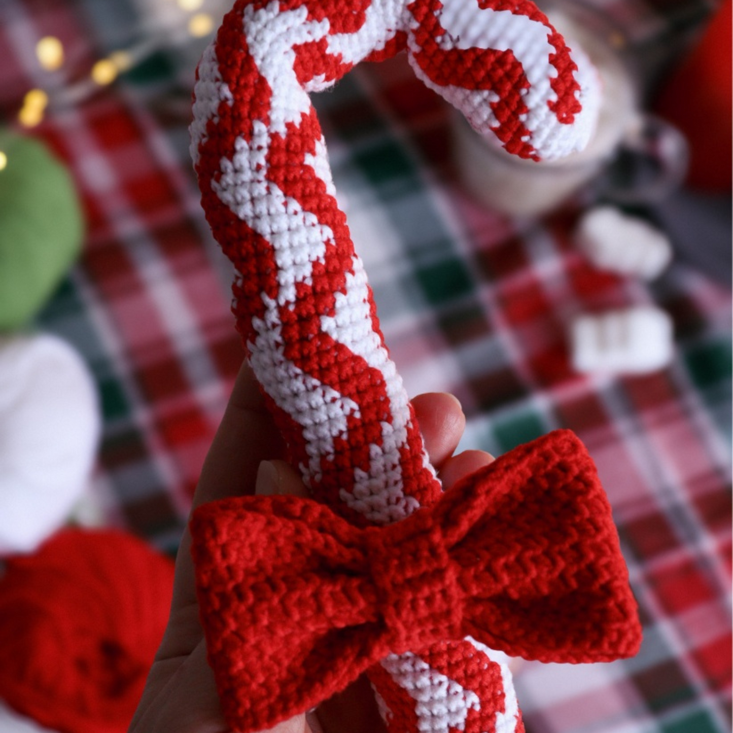 Crochet Christmas candy cane pattern