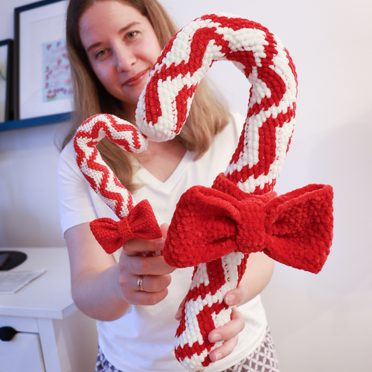 Crochet Christmas candy cane pattern