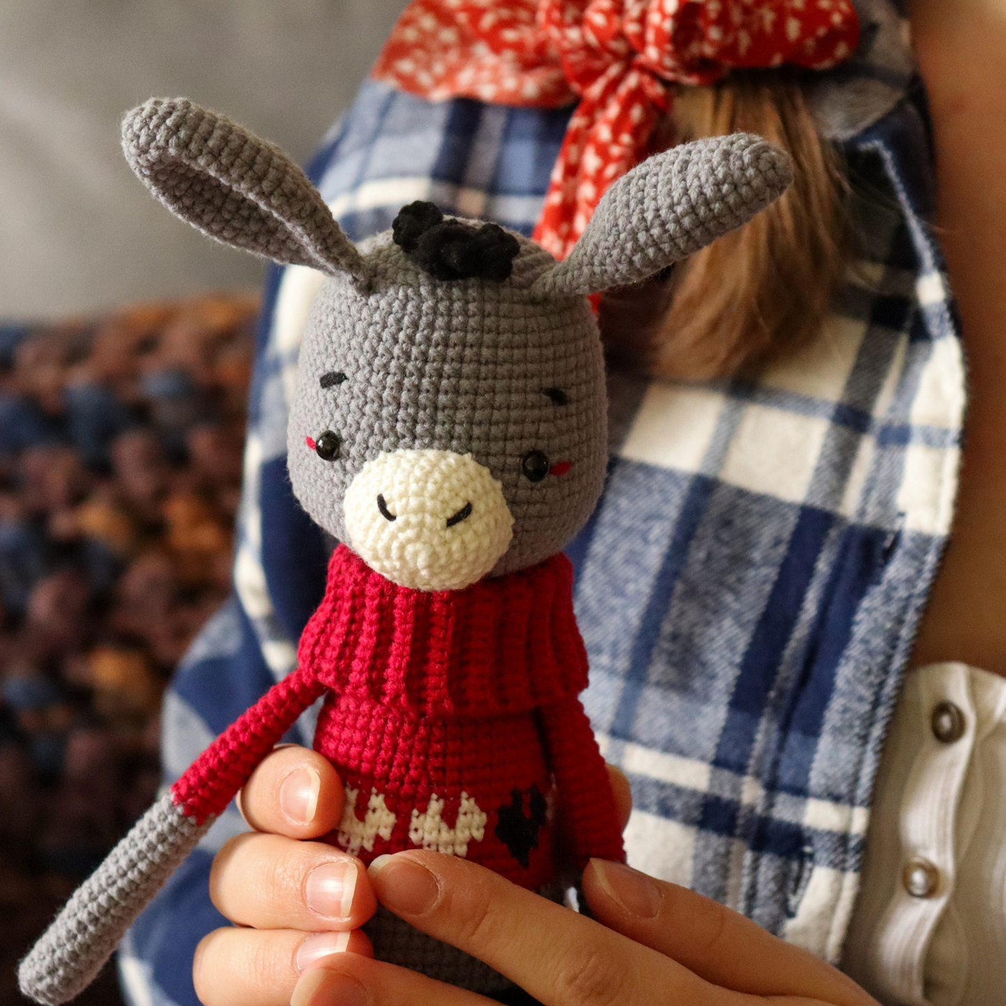 Crochet pattern set 3in1: rabbit, bear, donkey